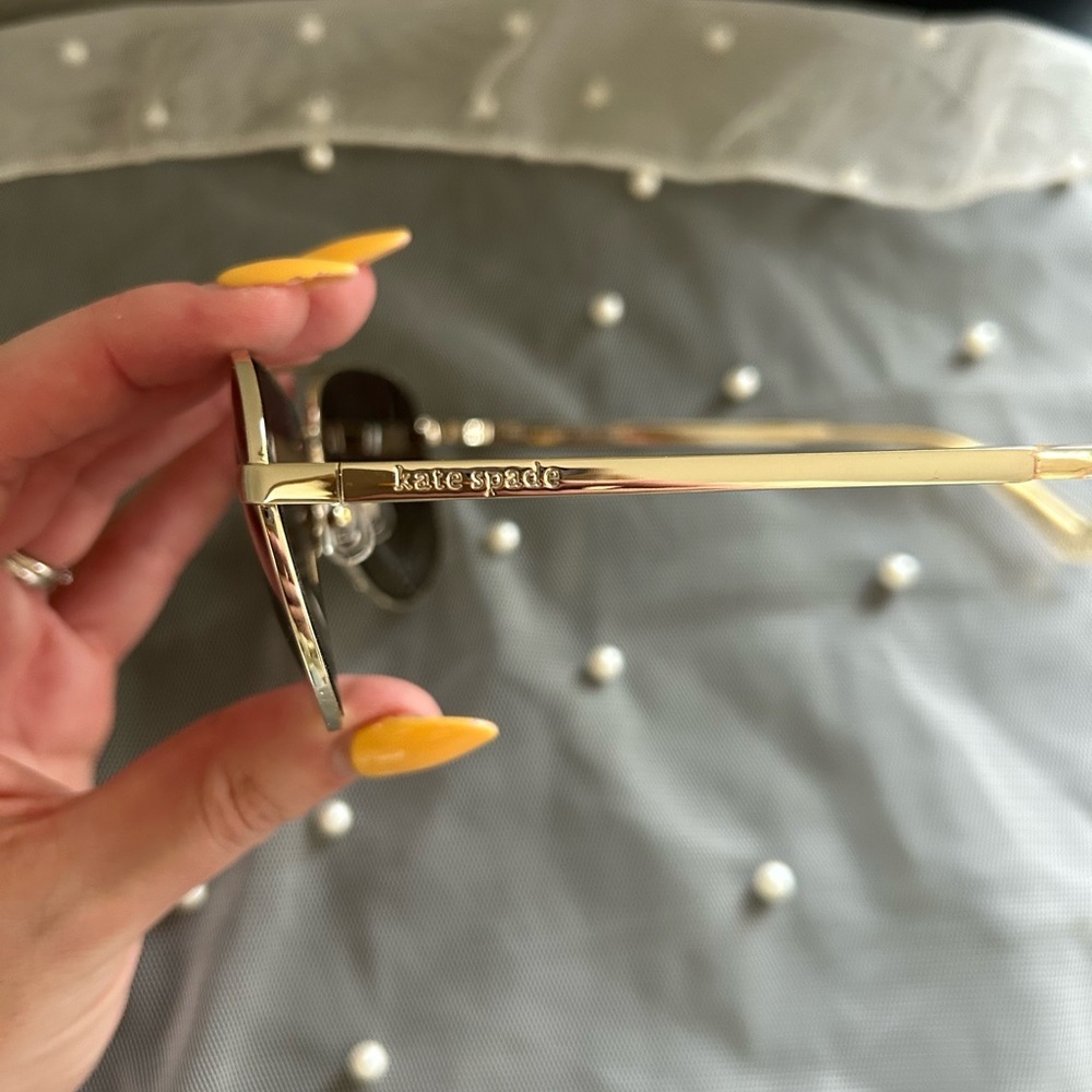 Kate Spade Emmaline Silver Aviator Sunglasses NWOT - Picture 8 of 10